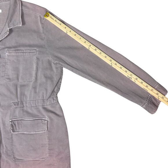 J. Jill‎ Chore Style Jacket Womens Button Up Utility Sun Faded Medium Purple Y2K - Picture 6 of 11